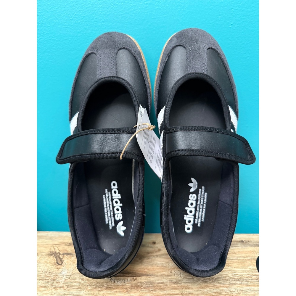 Adidas Originals Samba Jane Women's Black White Gum Mary Jane Shoes Size 8 NWT